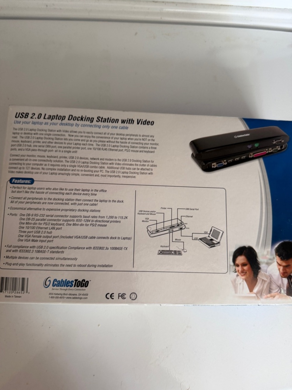 USB 2.0 Black Wi‑Fi Adapter Docking Station - Picture 3 of 7